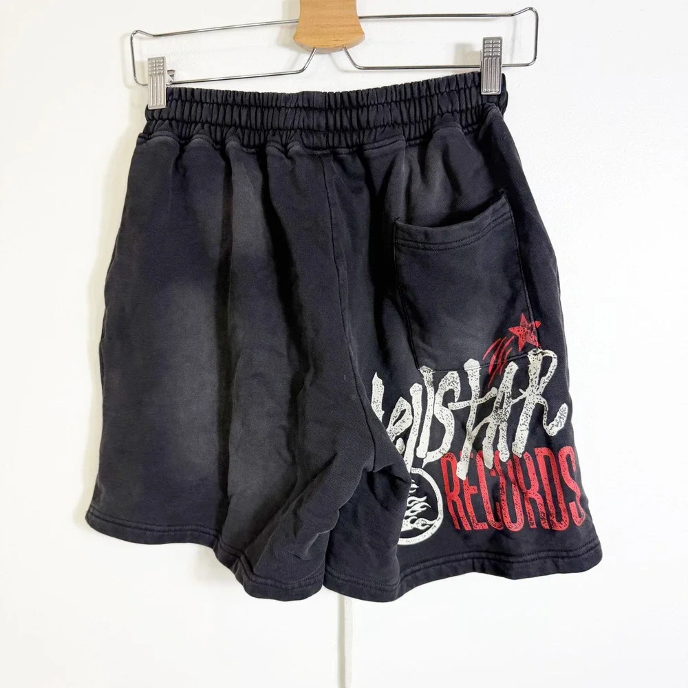 Hellstar Sounds Like Haven Shorts Mens Small Black Graphic Sweat Streetwear